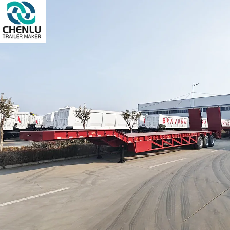 Lowbed Trailer With Hydraulic Ladder