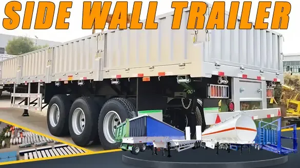 Heavy-Duty Side Wall Trailer with High-Quality Axles and Tyres!