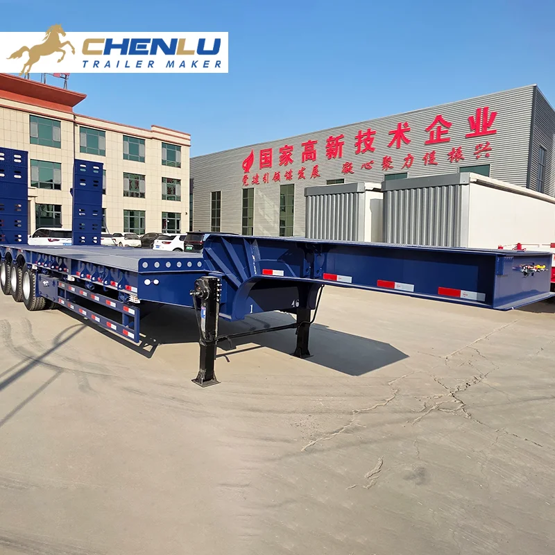 lowbed semi trailer